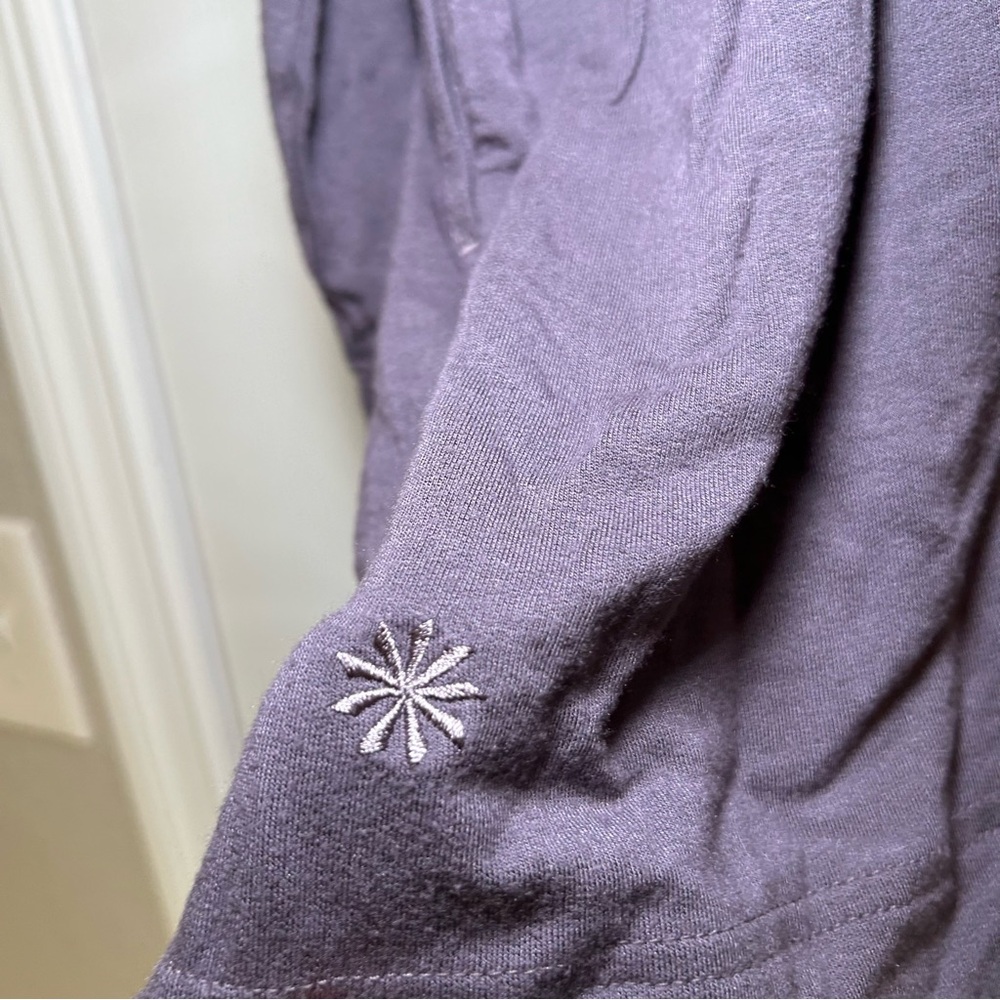 Athleta Deep Purple Open Cardigan women’s l cozy lounge everyday career office - Picture 8 of 9